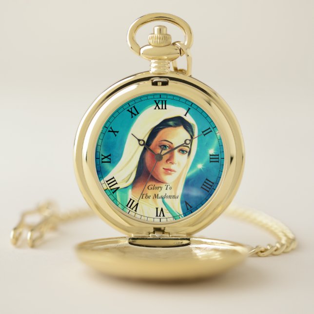Glory to the Madonna Pocket Watch (Inside)