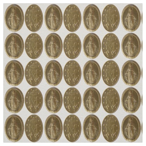 glory to the miraculous medal fabric