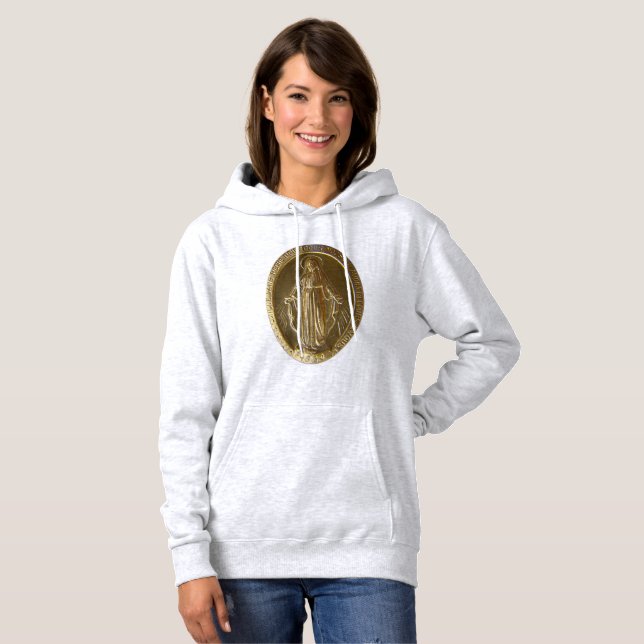 Glory To The Miraculous Medal Hoodie (Front Full)