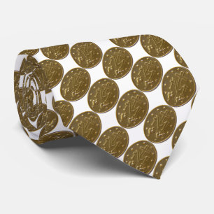 glory to the miraculous medal neck tie