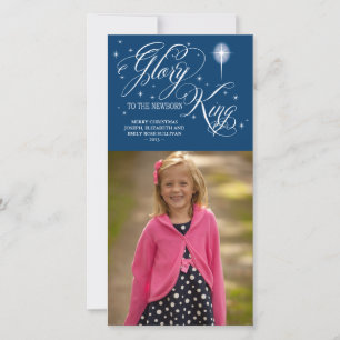 Glory to the Newborn King Christmas Holiday Card