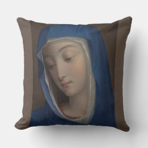 glory to the queen of heaven throw pillow