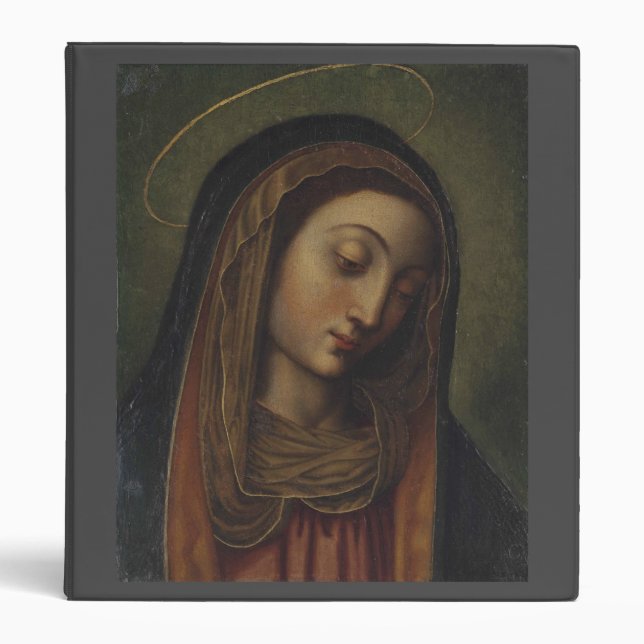 glory to the queen of heaven throw pillow 3 ring b binder (Front)