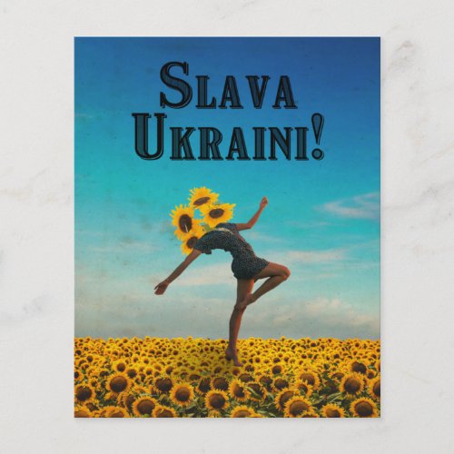 Glory to Ukraine Slava Ukraini Flyer