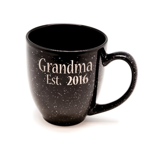 Gloss Black Speckled Santa Fe Bistro Mug 