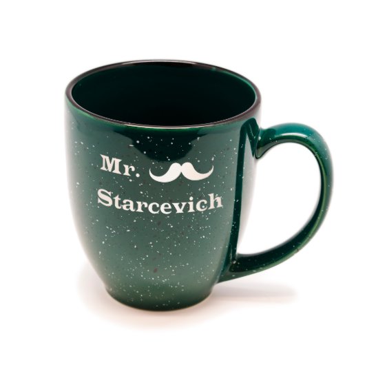 Gloss Dark Green Santa Fe Mr. Bistro Mug (Front)