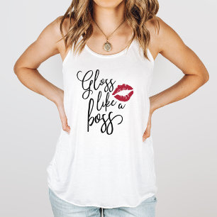Gloss Like a Boss Lip Product Distributor Tank Top