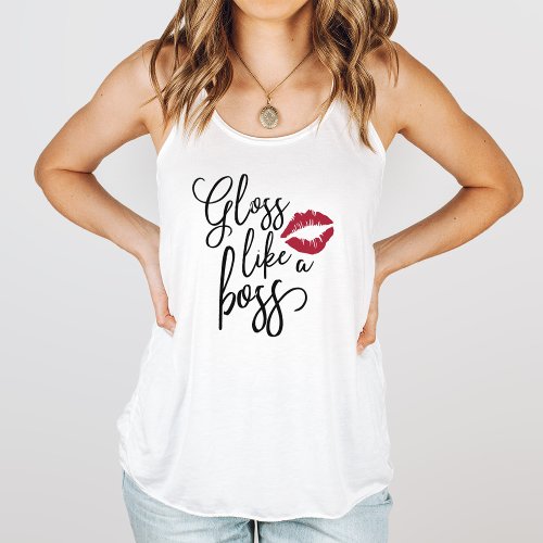 Gloss Like a Boss  Lip Product Distributor Tank Top