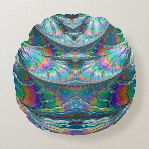 GLOSSY 3D Pastel  Round cushion 