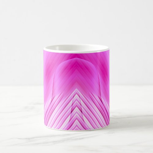 GLOSSY 3D Pink Fractal  Morphing Mug