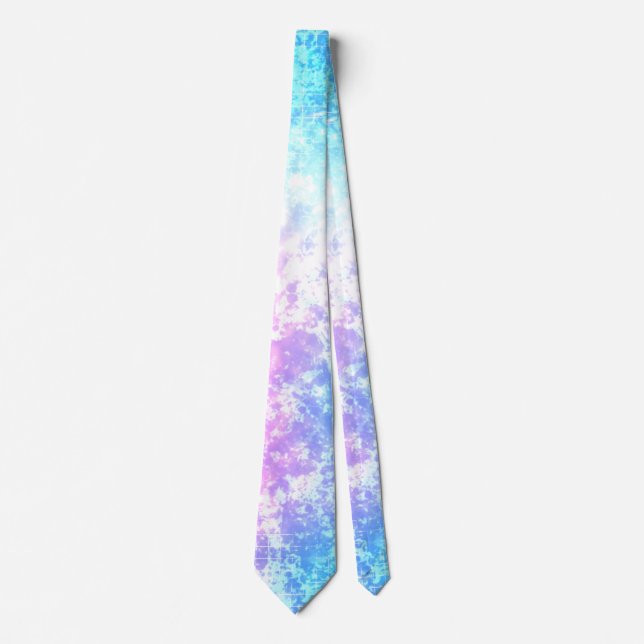 Glossy abstract neck tie (Front)