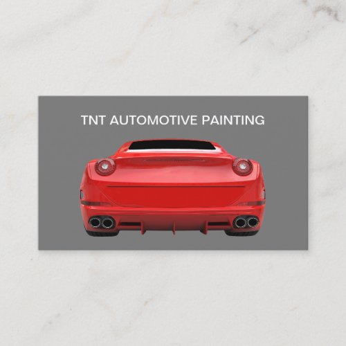 Glossy Automotive Painting Business Cards