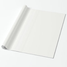 Glossy Baby Powder White Wrapping Paper