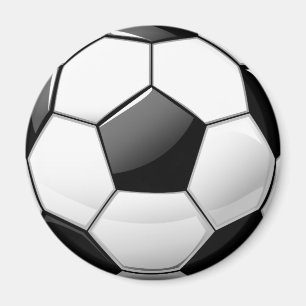 Glossy Classic Soccer Ball Magnet