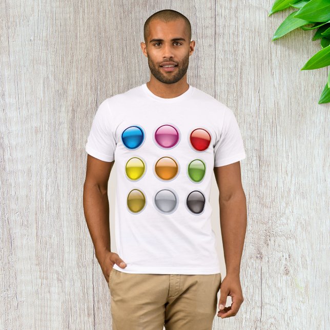Glossy Colored Button Icons Set T-Shirt (Creator Uploaded)