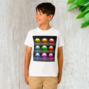 Glossy Colorful Sphere Icons Abstract Balls  T-Shirt