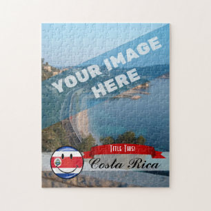 Glossy Costa Rican Flag Jigsaw Puzzle