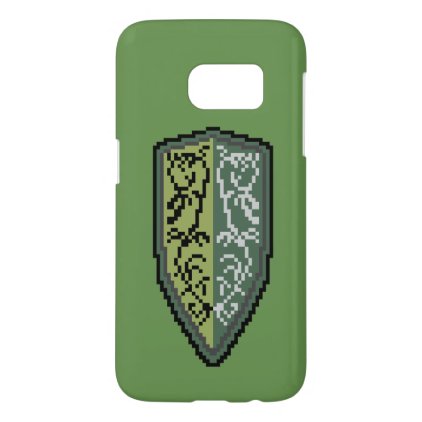 Glossy Crest Of Grass Shield Phone Case S7 Green