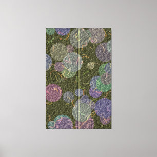 Glossy Embroidery Design  Canvas Print