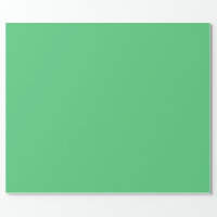 Glossy Emerald Green Solid Color Wrapping Paper