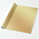 Glossy Faux Gold Glitter Elegant Modern Cool Gift Wrapping Paper