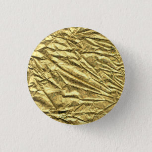 Glossy gold foil button
