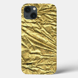 Glossy gold foil iPhone case