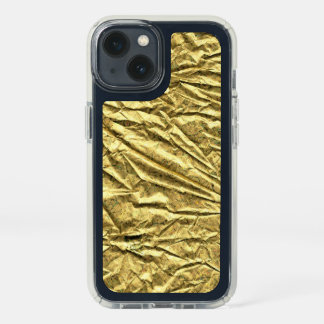 Glossy gold foil iPhone case