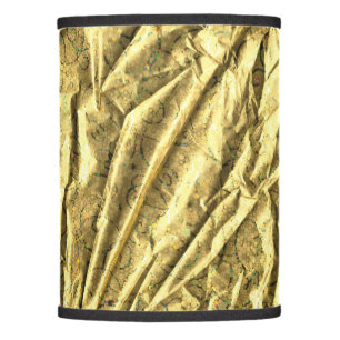 Glossy gold foil lamp shade