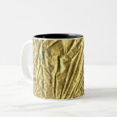 Glossy gold foil Two-Tone coffee mug (Front Left)