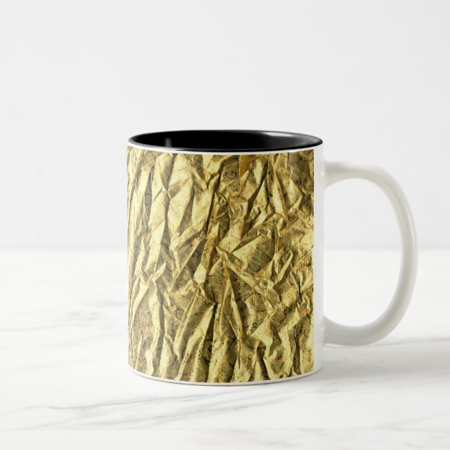 Glossy gold foil Two-Tone coffee mug (Right)