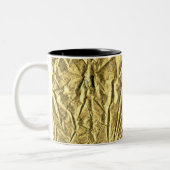 Glossy gold foil Two-Tone coffee mug (Left)