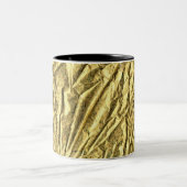 Glossy gold foil Two-Tone coffee mug (Center)