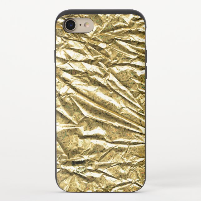 Glossy gold foil uncommon iPhone case (Back)