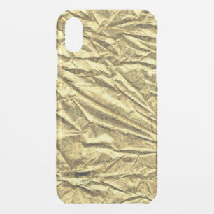 Glossy gold foil iPhone XR case