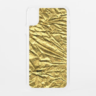 Glossy gold foil iPhone XR case