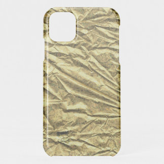 Glossy gold foil iPhone 11 case
