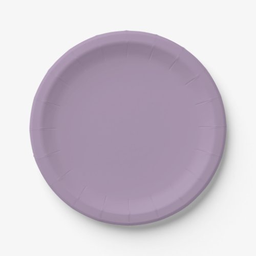 Glossy Grape Solid Color Paper Plates