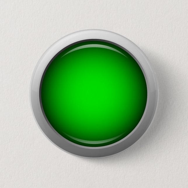 Glossy Green Round Button (Front)