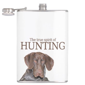 Glossy Grizzly Hunting Flask by glossygrizzly at Zazzle