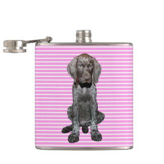 Glossy Grizzly in Pink Flask