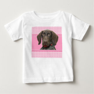 Glossy Grizzly Puppy Girl Baby T-Shirt