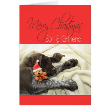 Glossy Grizzly Son & Girlfriend  Merry X-mas by glossygrizzly at Zazzle