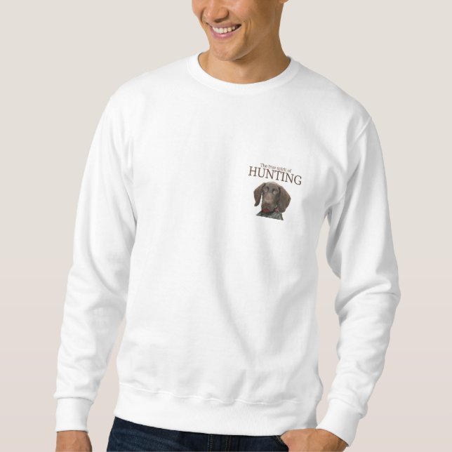 Glossy Grizzly true spirit of hunting Sweatshirt (Front)