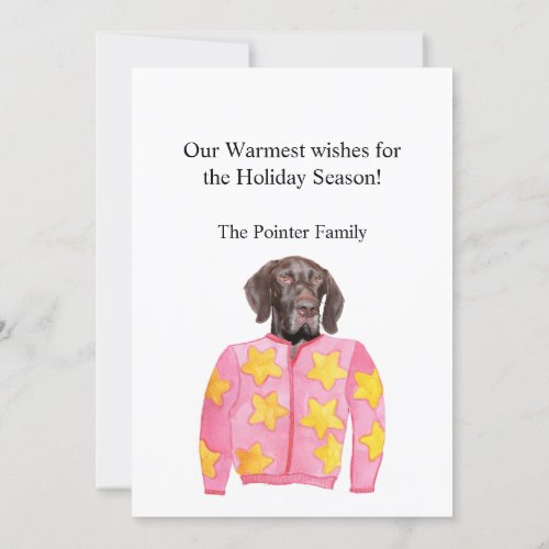 Glossy Grizzly Ugly Christmas Sweater Invitation