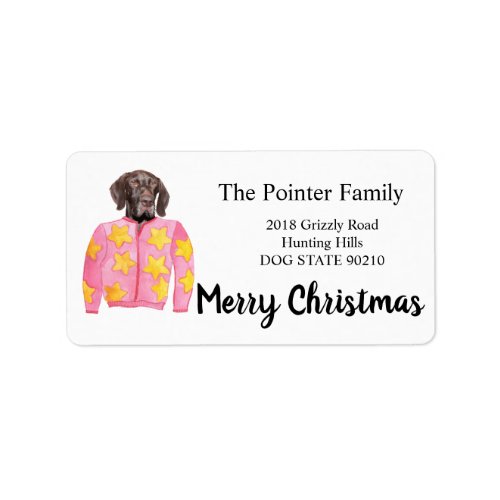 Glossy Grizzly Ugly Christmas Sweater Label