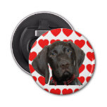 Glossy Grizzly Valentine&#39;s Puppy Love Bottle Opener at Zazzle