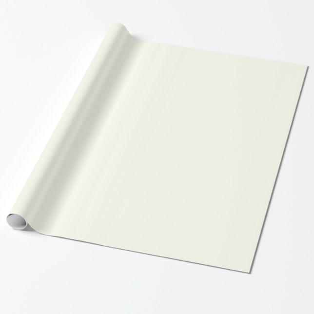 Glossy Ivory White Wrapping Paper (Unrolled)