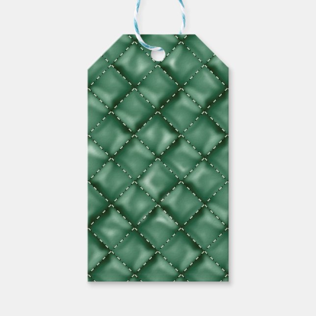 Glossy Leather Texture 3 Gift Tags (Front)