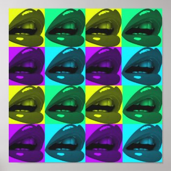 Glossy Lips Pop Art Posters by TeensEyeCandy at Zazzle